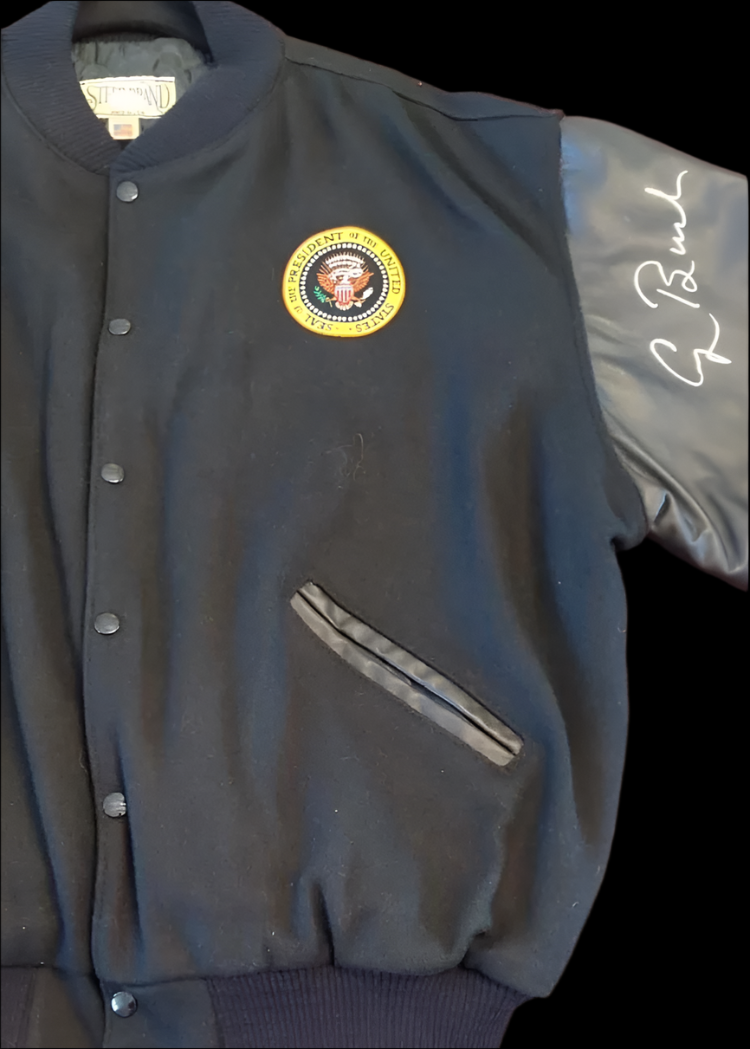 George Bush Signed Presidential Seal Jacket *RARE* - JSA COA